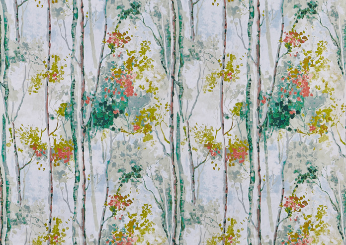 Silver, Birch Willow - Fabric Only - Image 3